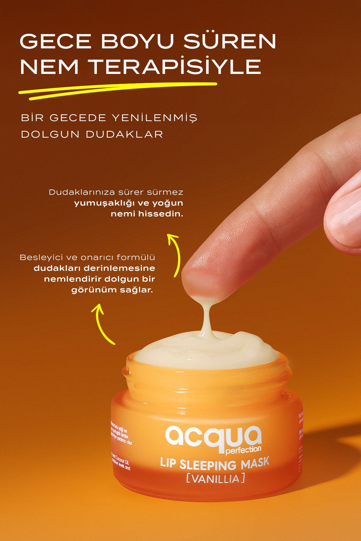 Lip Sleeping Mask Vanilla | Onarıcı & Canlandırıcı Dudak Maskesi |