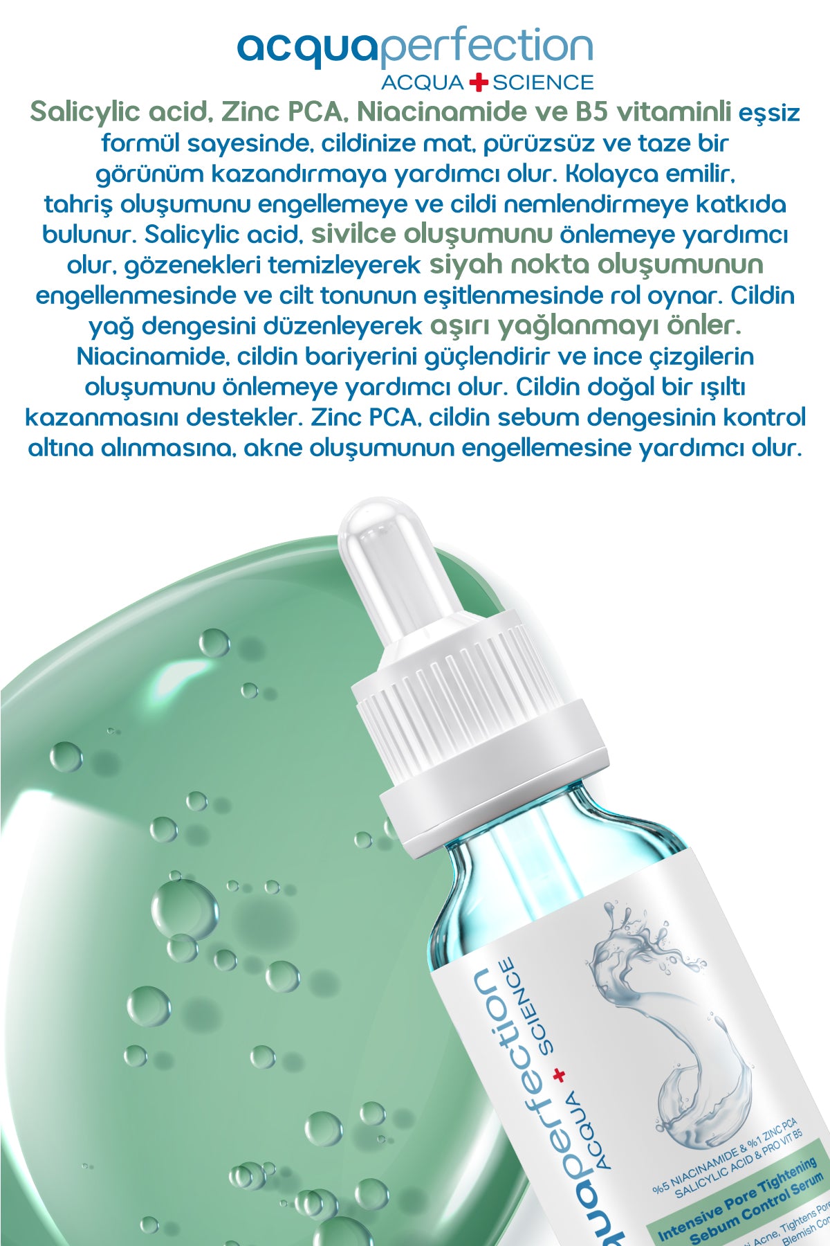 Gözenek Sıkılaştırıcı ve Sebum Dengeleyici Serum, Intensive Pore Tightening 30 ml