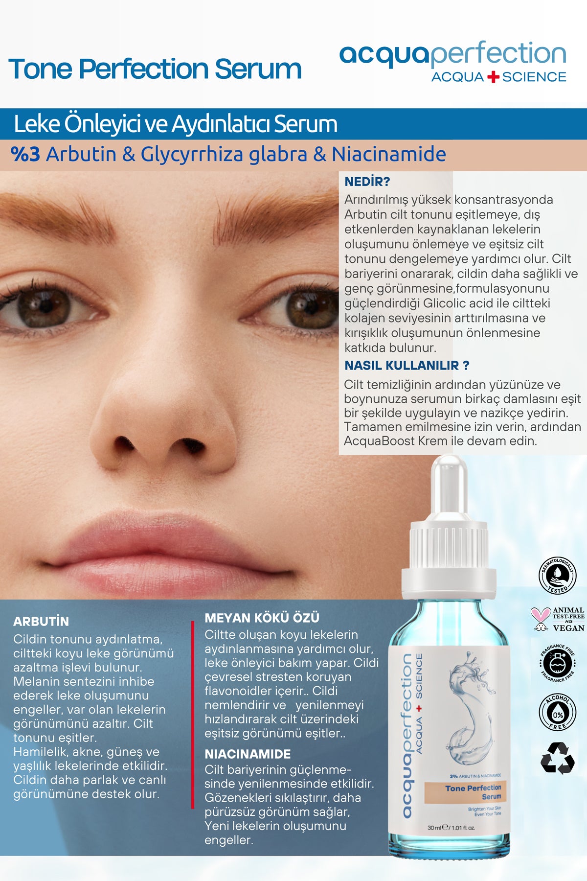 Tone Perfection Aydınlatıcı Ve Leke Karşıtı Serum 30 ml