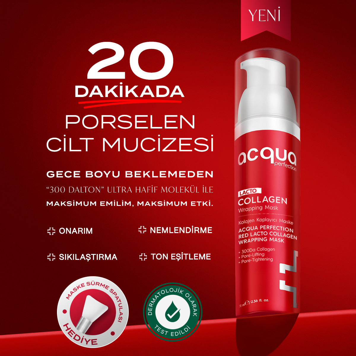 Collagen|Nemlendirici Onarıcı Kırışıklık Karşıtı Soyulabilir Kolajen Maske