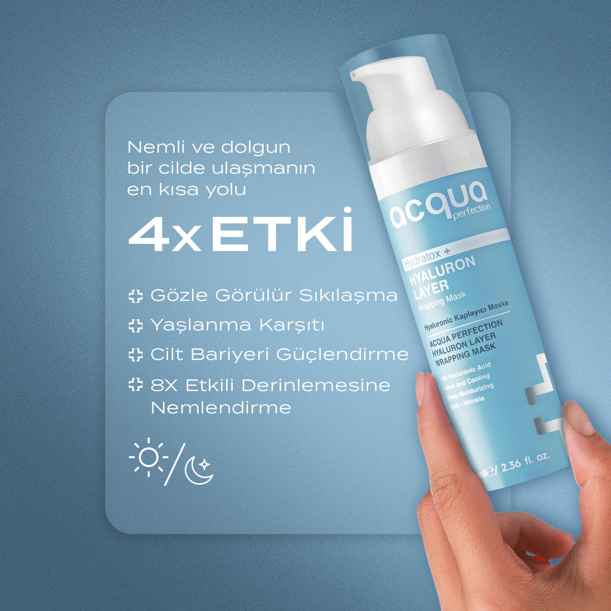 Hydratox | Hyaluronic Acid Nemlendirici ve Kırışıklık Karşıtı Soyulabilir Yüz Maskesi